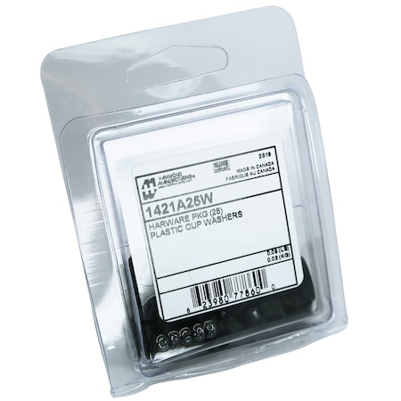 Hammond Black Plastic Cup Washer, 25-Count 1421A25W